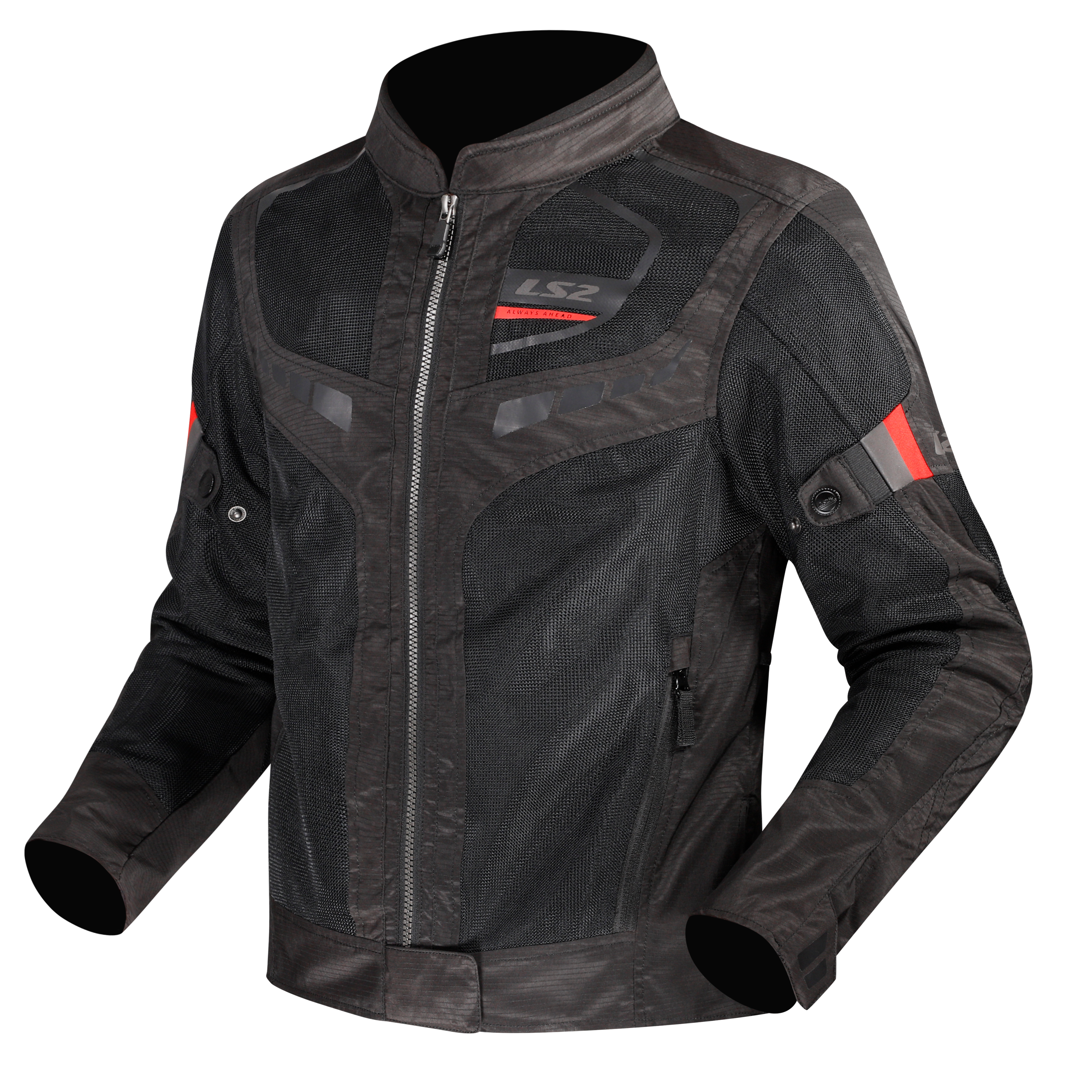 LS2 GARDA AIR LADY JACKET BLACK RED